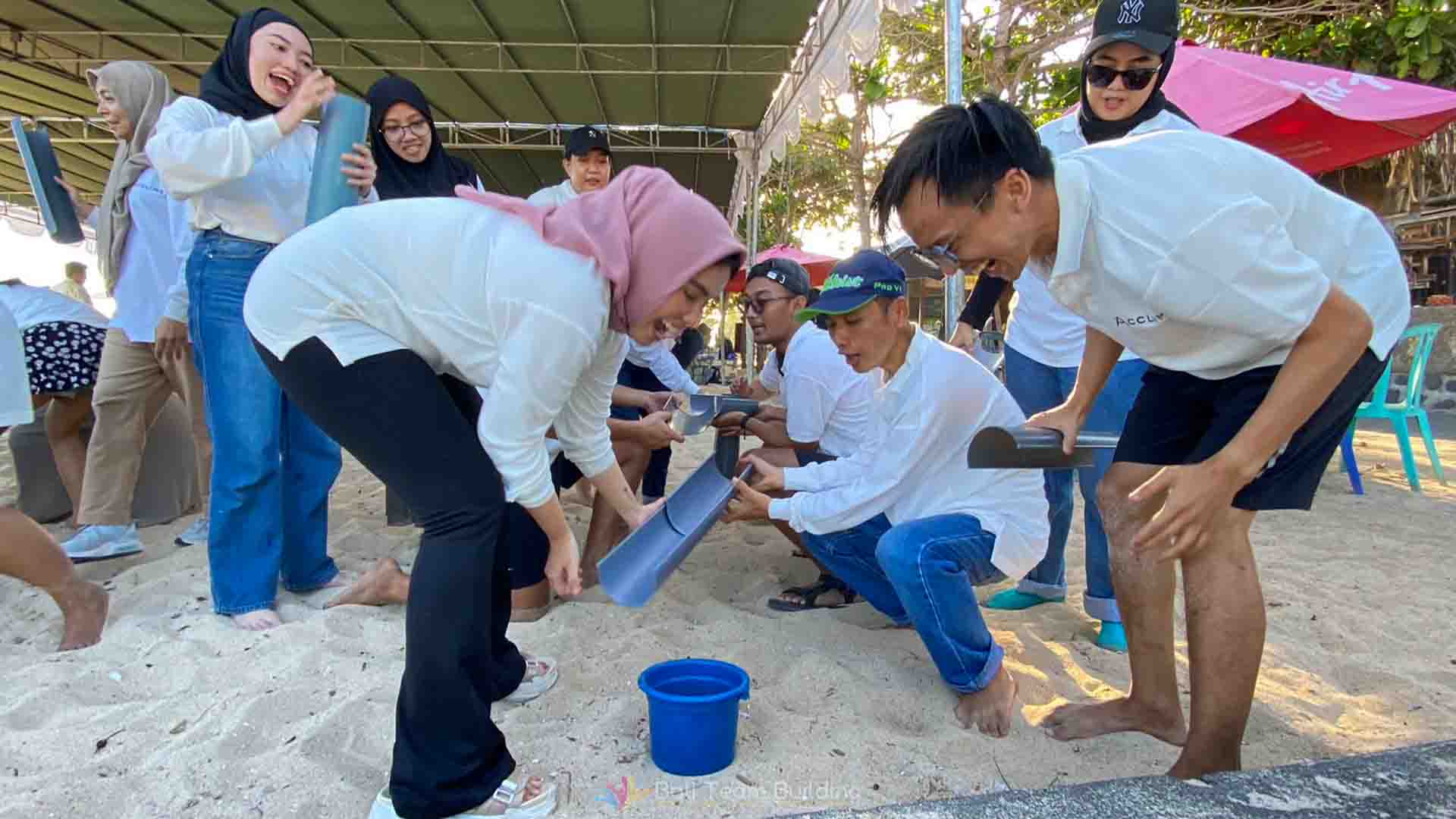 Team Building di Pandawa 10 Pipa bocoe